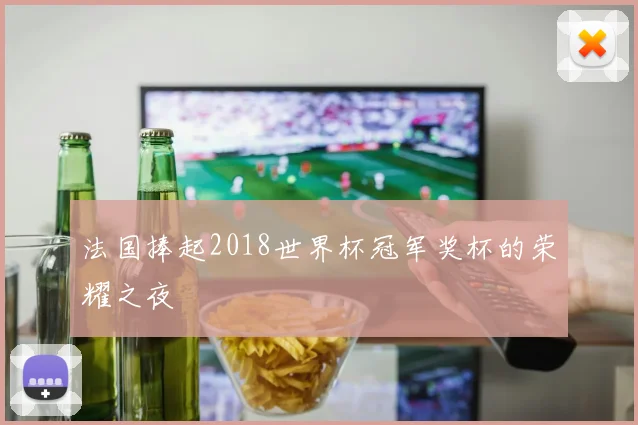法国捧起2018世界杯冠军奖杯的荣耀之夜